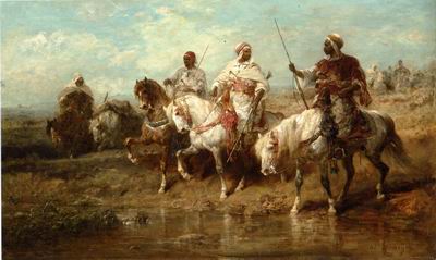 Arab or Arabic people and life. Orientalism oil paintings 605